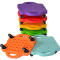 Children Balance Skate Board Plastic Four-Wheeled Scooter Board with Safety Handles Kids Outdoor Playsets Sports Autism Toys