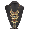 2025 Fashion Teen Girls Crystal Statement Chain Necklace