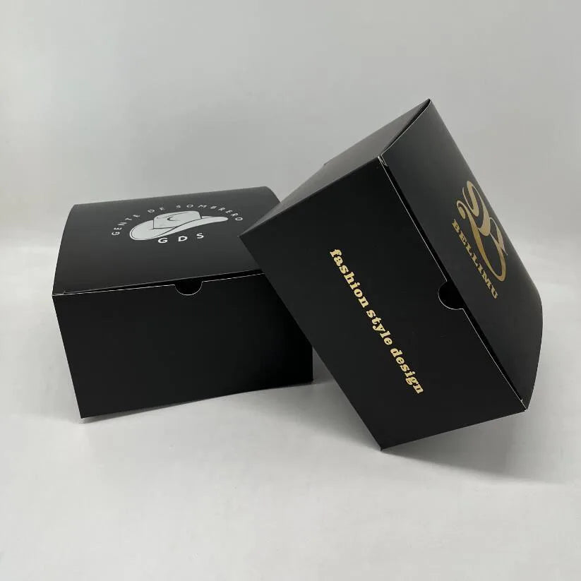 Custom Exquisite Paper Hat Packaging Baseball Cap Gift Box with clear Window