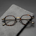 Pure Titanium Glasses Women Oval Prescription Eyeglasses Frame Myopia Optical Korea Japan Eyewear Men KMN183