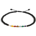 7 Chakra Ankle Bracelets for Women Beach Foot Healing Crystals Meditation Gift Lava Rock Essential Oils Diffuser Energy Anklets