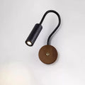 Wabi Sabi Modern LED Wall Lamp for Indoor Use Adjustable Switch for Bedrooms Hotels Aisles Black Stone Finish for Reading