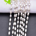 5*10mm Oval White Multipurpose Pearls Chain DIY Dress Decoration Accessories Necklace Creative Trims
