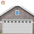 Modern Electric Steel Single Car Garage Door Brown Overhead Sectional Porta Finished Surface