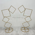 White or Gold Wedding Wrought Artificial Flower Stand Wall Shelf Round Ring Arch Backdrop Round Arch Birthday Decoration
