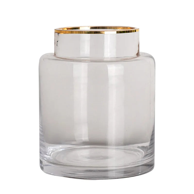 European Hydroponic Clear Plant Cylinder Glass Flower Vase Minimalist Tall for Home Wedding Party Decor Different Sizes Prices