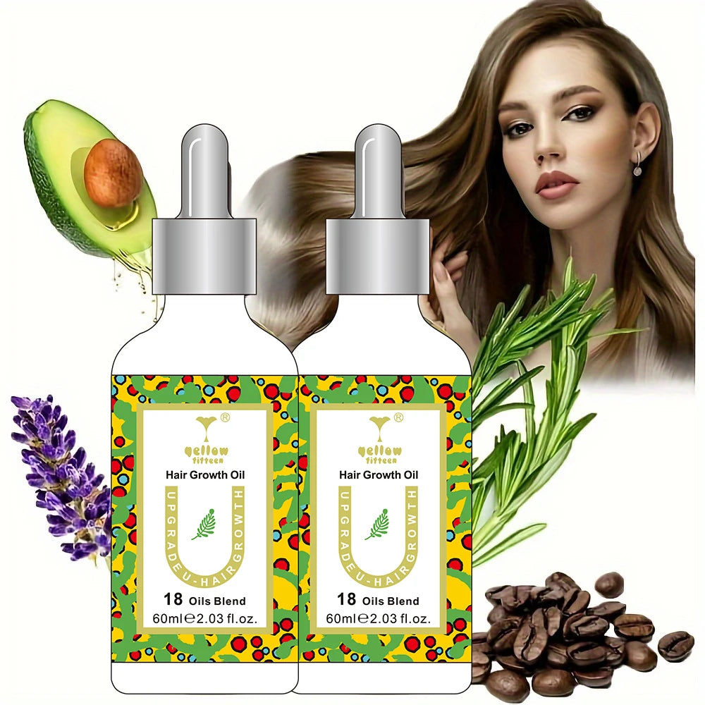 OEM Private Label 60ml Organic Amino Acid & Ginger Hair Growth Oil Serum Anti-Hair Loss Scalp Treatment for Men & Women