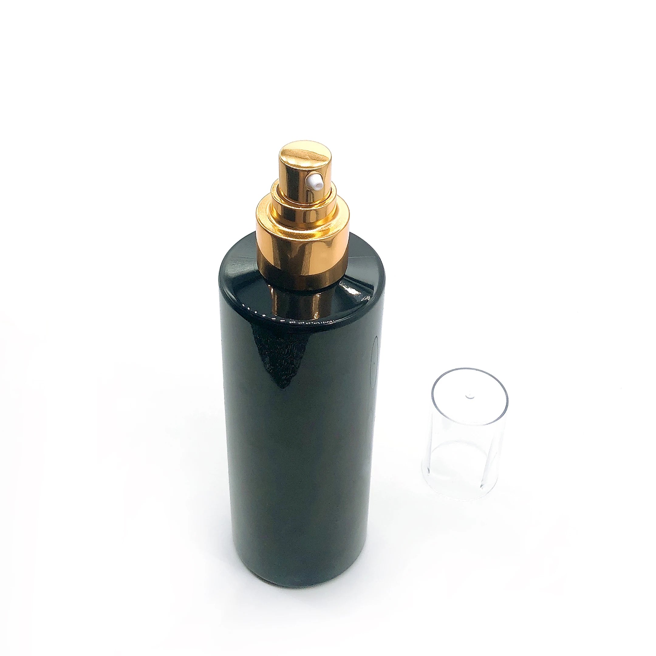 Free Sample 24/410 Gold Aluminum Chicken Mouth Cream Pump with clear Full Cap for 300ml 400ml Black Bottles