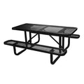 Comfortable Outdoor Party Metal Mesh Tables and Benches Out Door Long Picnic Table