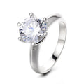 Classic 925 Sterling Silver VVS Halo Wedding Ring Fine Jewelry with Rhodium Plating for Women's Engagement Moissanite Rings