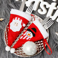 Christmas Beanie Knife and Fork Set for Christmas Decoration Christmas Table Setting Cutlery Bag