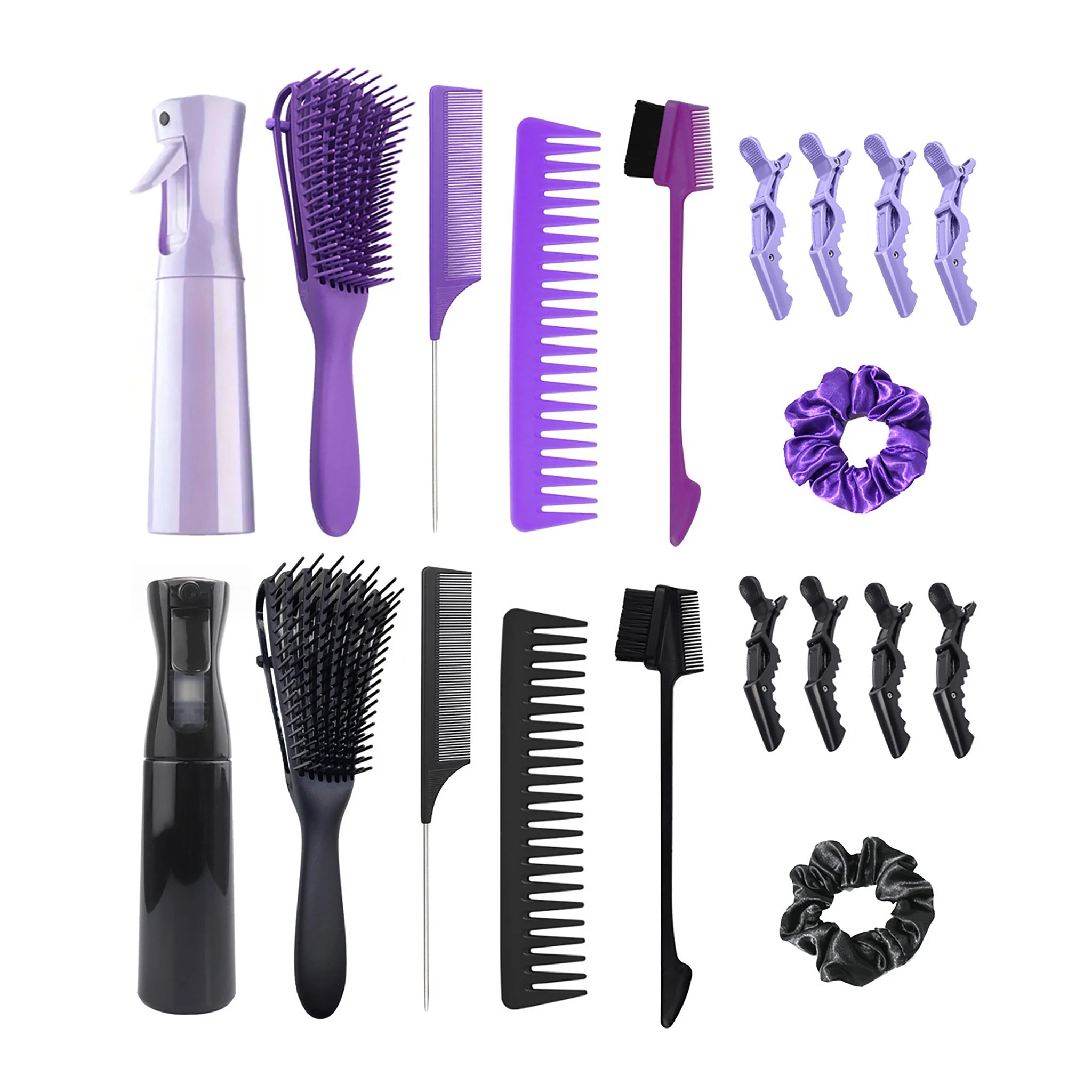 High End Quality Eight-Row Octopus Hollow Hair Salon Accessories Kit Fashion Plastic Brush Comb Scape Massage Detangler Hot Home