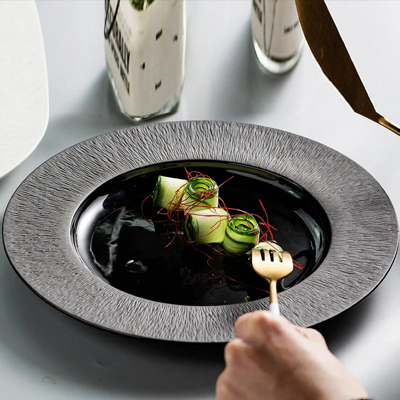 Eco-Friendly Flat White Porcelain Dinner Plates Wholesale Cheap Bulk Ceramic Plate for Weddings