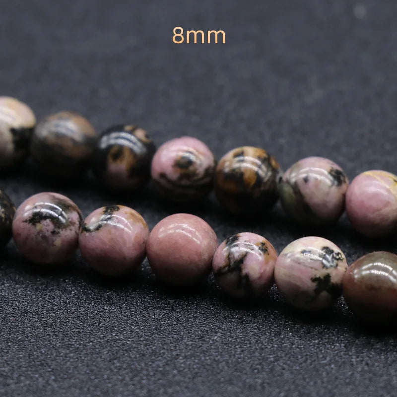 DIY Natural Stone Rhodonite jasper Beads Dark YellowAgate Beads For Jewelry Making Necklace Bracelet crystal jewelry