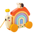 Wholesale Top Fashion Children Drag Wooden Car Toys
