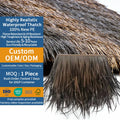 Factory Price Tegole Di Paglia Resistente Al Fuoco Fireproof Synthetic Palapa Falsa Thatch