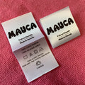 Loop Fold Care Instruction Washing Label Tagsprivate logo Stitching Satin Silk Label for Toys