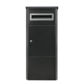 Gold Color Outdoor Waterproof Drop Box Lock Parcel Delivery Mailbox Wall Mount Letter Box with Brick Fence for House Use