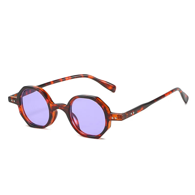 YTSXY621 Women's Fashion Ins Polygonal Rice Nail Sunglasses Blue Frame Wholesale Ocean Film Cross-Border Funny Trend