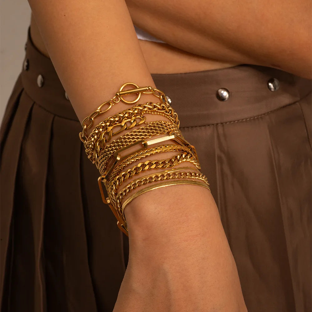 New Trend Fashion Stocks Women Bands Stainless Steel Bracelet