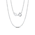 RINNTIN SC24 Joyas Al Por Mayor 925 Sterling Silver 1.2mm Ball Bead Chain Necklace