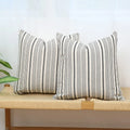 2022 New Arrival Square Pillow Covers Black Stripe Linen Cushion Cover for Sofa Couch Bed