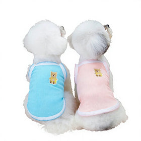New Arrival Custom Suitable Dog Summer Clothes Pet Dress Embroidered Teddy Bears Outfits for Outdoors