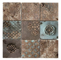 DS Cheap Price Inkjet Printing Square 4''x4''  Retro Stone Bathroom Tiles Walls and Floors Inkjet Marble Mosaic