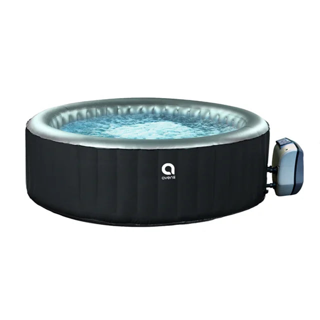 Jilong Avenli 17612EUV11 London Spa for 2-3 People Inflatable Round Hot Tub with 105 Bubble Jet Holes
