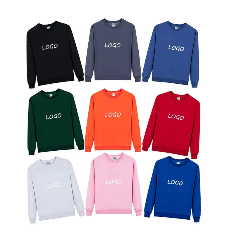 Custom Cheap Fashion Loose Simple Fresh Cotton Crew Neck Breathable Drop Shoulder Multiple Colors Oversized Sweater for Men