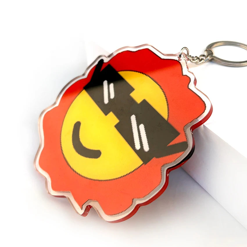 Bestseller Customizable Transparent Acrylic Keychain Popular Wholesale Option with Low Minimum Order Quantity Plastic Material