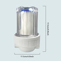Vanace Small Clear Housing Water Filter Purifier Cartridge Housing for Ice Bathtub Accessories