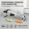 Kitchen Commercial Small Hand Held Manual Food Fruit Cabbage Vegetable Shredder Mandoline Slicer MegaBDM