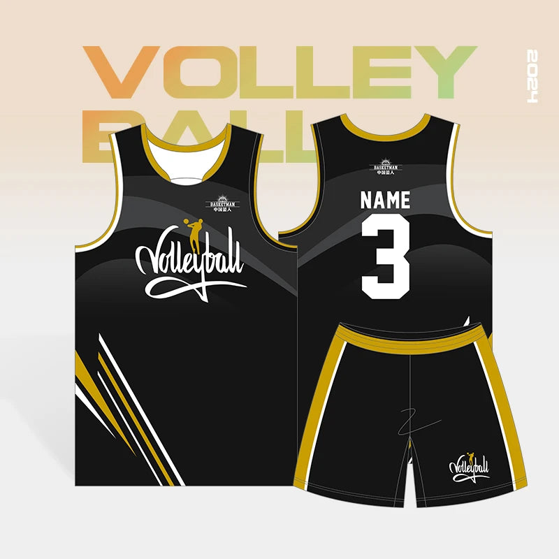 Unisex Best Quality Beach Volleyball Jersey Tank Top Sport Style Printed for Adults Custom Volleyball Wear Set