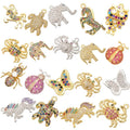 New Style Animal Series Small Pendants Ladybug Owl Elephant Butterfly Charms Pendant for Bracelet Necklace Pin