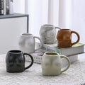 Nordic Style Ceramic Milk Cup for Modern Office & Home Eco-Friendly Enamel & Porcelain Tray ODM Model Coffee Party Wholesale