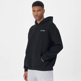 Men's Cotton Custom Logo Blank Drop Shoulder Hoodies Oversize Pullover Heavyweight French Terry Hoodie for Men Sweatshirt