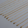 Fashion Stainless Steel Jewelry Accessories Snake Chain Non Tarnish No Fade Women Ins 18k Gold Plated Bead Chain Necklace