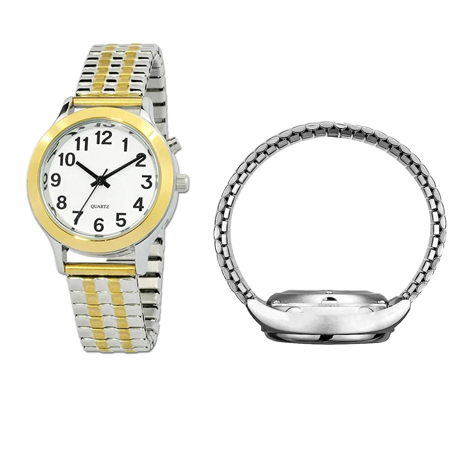 Custom Language Analog Digital Talking Blind Watch Arabic Numerals Dial Custom logo Watches Wholesale Cheap Talking Watches