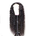 Cheap Natural Color 32 Inch Malaysian Wig Real Virgin Human Cuticle Aligned Hair 4x4 Lace Closure Deep Wave Wig for Black Women