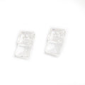 TS-K341B Plastic Transparent Glass Mirror Corner Buckle Panel Retainer Clips Mirror Clips for Photo Frames 3/6mm