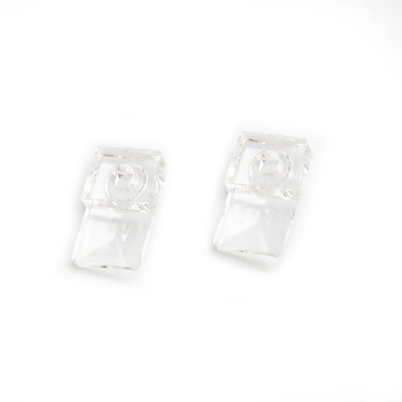 TS-K341B Plastic Transparent Glass Mirror Corner Buckle Panel Retainer Clips Mirror Clips for Photo Frames 3/6mm