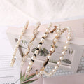 Wholesale Fashionable White Pearl Luxury Women Hair Accessories Pearls Headband MegaBDM