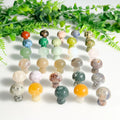 Wholesale Natural crystal mushroom stone heading black obsidian crafts polished mix materials for home decoration