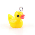 Mini Colorful Animal Duck Duckling Small Pasture Statue Micro Craft Ornament DIY Charms Pendant for Jewelry Earrings Accessories