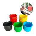 YYX LMB11 Colorful Plastic Hanging Cage Cup Bird Parrot Plastic Pigeon Feeders Hanging Bird Feeder Pigeon Feeders and Drinkers