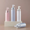 Empty 100ml/120ml/150ml/200ml Pink White Transparent Plastic Cosmetic Lotion Pump Bottle Skincare Shampoo Packaging Logo