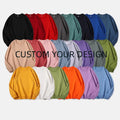 2024 Fashion Long Sleeve Oversized Crew Neck Custom Sweatshirt Unisex Blank Cotton Embossed Crewneck Sweatshirt for Men