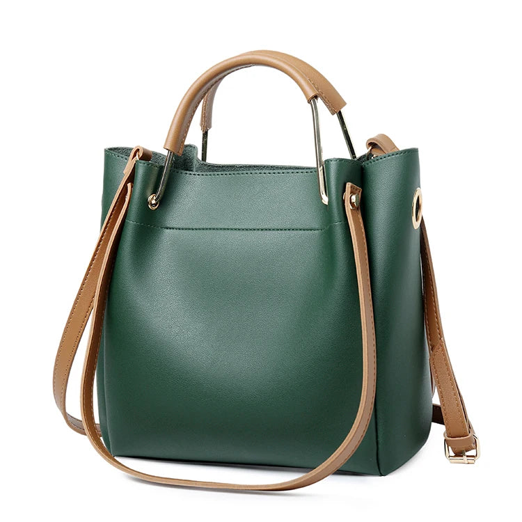 New Fashion Lady Bucket Pu Leather Tote Bag Women Hand Bags 2020