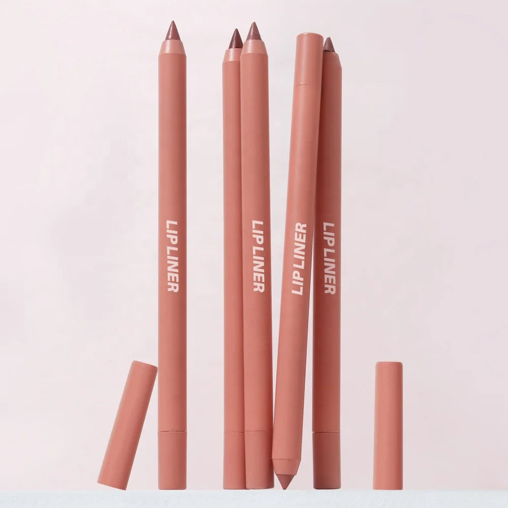 Wholesale Your Label Luxury Smooth Lipliner Lip Pencil Custom Logo Vegan Long Lasting Waterproof High Pigment Creamy Lip Liner